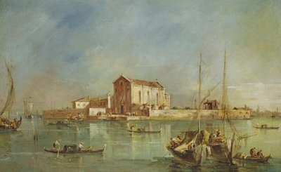 The Island of San Cristoforo della Pace, Murano by Francesco Guardi